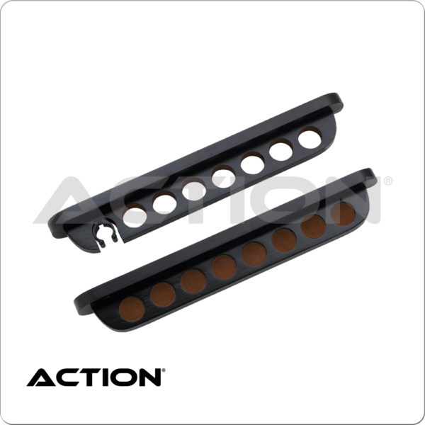 7 Cue Wall Rack w/ Bridge Clip - Midnight